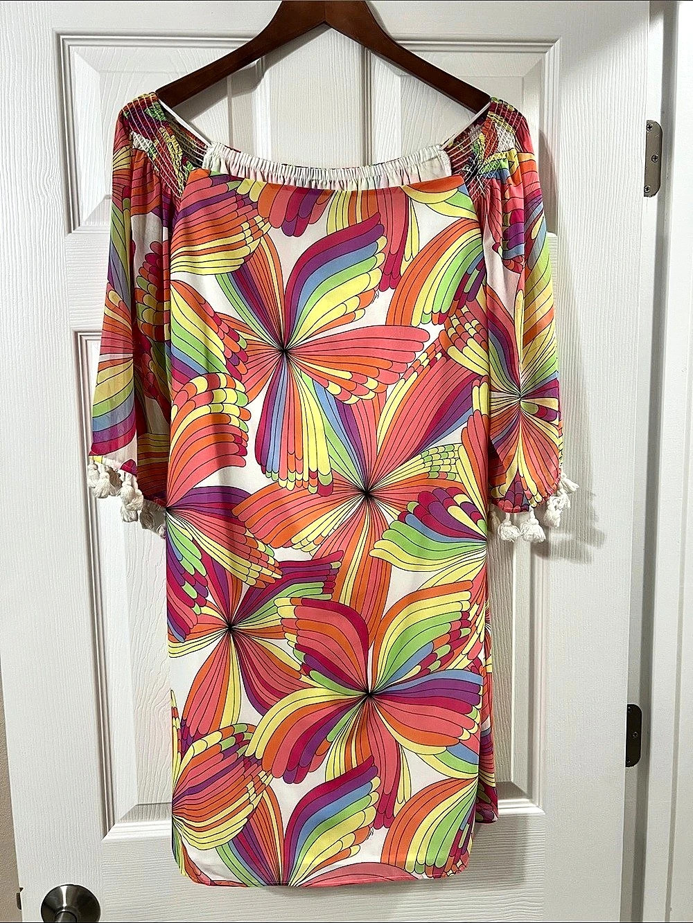 Trina Turk Amaris Dress Abstract Print Mini Dress Medium